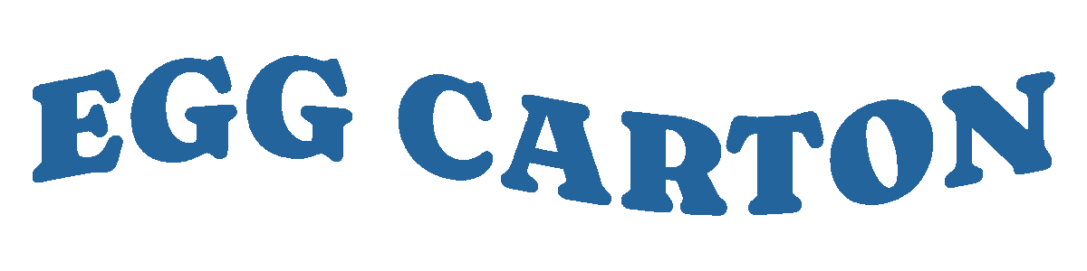 Egg Carton logo waving into squiggley lines